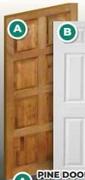  Pine Door 8 Panel Full Stable
