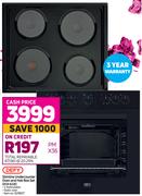 Defy Slimline Undercounter Oven & Hob Box Set DCB 822E