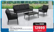 Terrace Leisure 4 Piee Onyx Patio Rope Set-Per Set