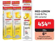 Med-Lemon Cold & Flu (All Variants)-72's