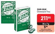 Zam-Buk Ointment Tins-36 x 7g