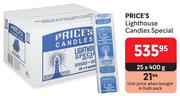 Price's Light House Candles Special-25 x 400g