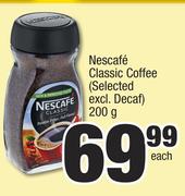 Nescafe Classic Coffee (Selected Excl.Decaf)-200g Each