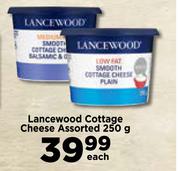 Lancewood Cottage Cheese Assorted-250g Each