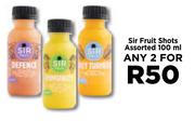 Sir Fruit Shots Assorted-For Any 2 x 100ml