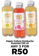 Happy Culture Kombucha Assorted-For Any 3 x 330ml