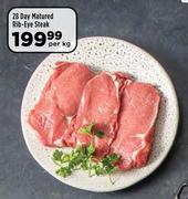 28 Day Matured Rib Eye Steak-Per kg