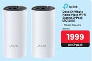TP-Link Deco E4 Whole Home Mesh WiFi System 2 Pack AC1200-Per 2 Pack