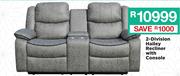 2 division Hailey Recliner With Console