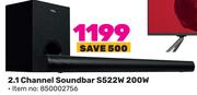 TCL 2.1 Channel Soundbar S522W 200W