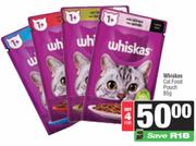 Whiskas Cat Food Pouch-For 4 x 85g