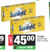 Sunlight Laundry Bar-For 2 x 400g/500g