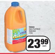 Cabana Dairy Fruit Blend (Selected)-2Ltr Each