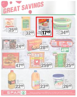 SPAR COUNTRY EASTERN CAPE : Here For you (24 August - 5 September 2021) Valid In Amahlathi, Bedford, Buffalo Flats, Cala, Centane, Hankey, Komga, Nemato, Patensie, Peddie, Zastron, Indwe, Kwa-Fetting, page 4