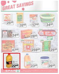 SPAR COUNTRY EASTERN CAPE : Here For you (24 August - 5 September 2021) Valid In Amahlathi, Bedford, Buffalo Flats, Cala, Centane, Hankey, Komga, Nemato, Patensie, Peddie, Zastron, Indwe, Kwa-Fetting, page 4