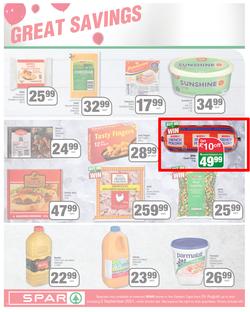 SPAR COUNTRY EASTERN CAPE : Here For you (24 August - 5 September 2021) Valid In Amahlathi, Bedford, Buffalo Flats, Cala, Centane, Hankey, Komga, Nemato, Patensie, Peddie, Zastron, Indwe, Kwa-Fetting, page 4