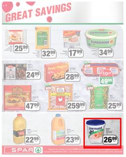 SPAR COUNTRY EASTERN CAPE : Here For you (24 August - 5 September 2021) Valid In Amahlathi, Bedford, Buffalo Flats, Cala, Centane, Hankey, Komga, Nemato, Patensie, Peddie, Zastron, Indwe, Kwa-Fetting, page 4