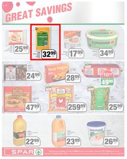 SPAR COUNTRY EASTERN CAPE : Here For you (24 August - 5 September 2021) Valid In Amahlathi, Bedford, Buffalo Flats, Cala, Centane, Hankey, Komga, Nemato, Patensie, Peddie, Zastron, Indwe, Kwa-Fetting, page 4