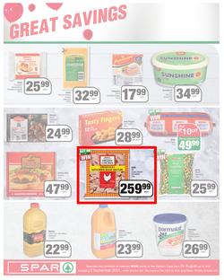 SPAR COUNTRY EASTERN CAPE : Here For you (24 August - 5 September 2021) Valid In Amahlathi, Bedford, Buffalo Flats, Cala, Centane, Hankey, Komga, Nemato, Patensie, Peddie, Zastron, Indwe, Kwa-Fetting, page 4