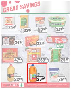 SPAR COUNTRY EASTERN CAPE : Here For you (24 August - 5 September 2021) Valid In Amahlathi, Bedford, Buffalo Flats, Cala, Centane, Hankey, Komga, Nemato, Patensie, Peddie, Zastron, Indwe, Kwa-Fetting, page 4