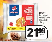 Clover Processed Cheese Slices Assorted-180g Each