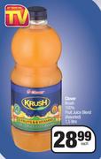 Clover Krush 100% Fruit Juice Blend Assorted-1.5Ltr Each