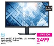 Dell 60.5cm (23.8") Full HD LED Monitor