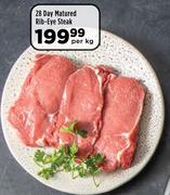 28 Day Matured Rib Eye Steak-Per Kg