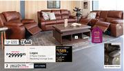 Viali Lagos 3 Piece 3 Action Reclining Lounge Suite 10282232