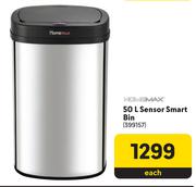 Home Max 50L Sensor Smart Bin-Each