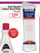 Softi Square Cotton Wool Pads 80 Pack