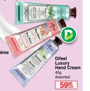 Difeel Luxury Hand Cream (Assorted)-40g Each