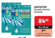 Gaviscon Double Action Sachets-12 x 10ml