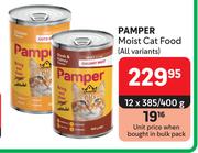 Pamper Moist Cat Food (All Variants)-12 x 385g/400g