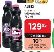 Albex Bleach (All Variants)-12 x 750ml