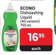 Econo Dishwashing Liquid (All Variants)-750ml Each