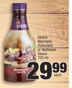 Steers Marinade (Selected) Or Barbeque Sauce-700ml Each
