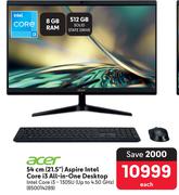Acer 54cm (21.5") Aspire Intel Core i3 All In One Desktop