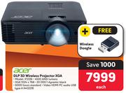 Acer DLP 3D Wireless Projector XGA X1228i