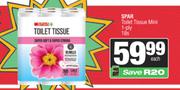 Spar Toilet Tissue Mini 1 Ply-18s Pack