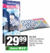 Sta Soft Fabric Conditioner Refill Assorted-500ml Each
