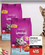 Whiskas Dry Cat Food (All Variants)-For Any 2 x 2.7Kg