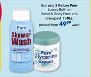 Reitzer Pure Luxury Bath Or Hand & Body Products-Each