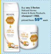 Revlon Natural Honey Hand & Body Products-Each
