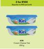 Kiri Cream Cheese Tub-For 2 x 200g