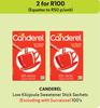 Canderel Low Kilojoule Sweetener Stick Sachets-For 2 x 100's