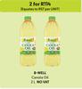 B-Well Canola Oil-For 2 x 2L