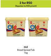 Ole Bread Spread Tub-For 2 x 1Kg