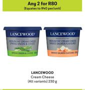 Lancewood Cream Cheese (All Variants)-For Any 2 x 230g