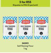 Sasko Selr Raising Flour-For 3 x 1Kg